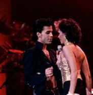 Prince & his backup singer - 1986